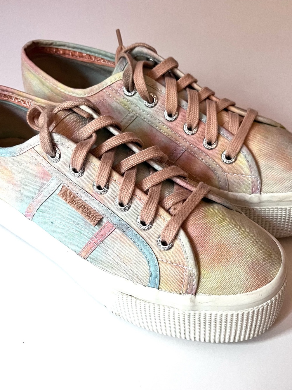 Superga 2750 Fantasy Cotu Pastel Tie Dye Canvas Sneakers Women's 7.5 / EU 38
